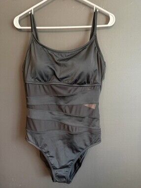 Shade and Shore Mid Rise One Piece Bathing Suit. NWT